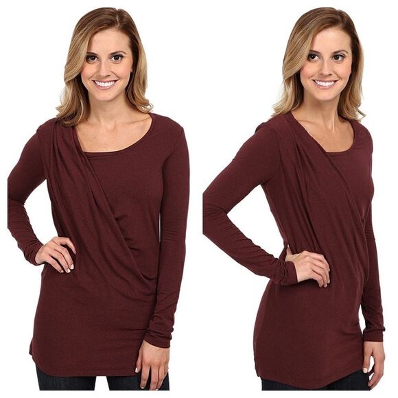 Merrell Evoke Longsleeve Tunic Jersey in Bourbon Size XS - Picture 1 of 9